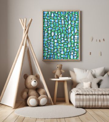 Green Blue Organic Pattern