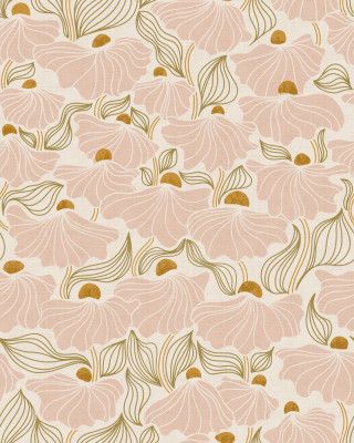 calming essentialsNatural flow meadow blush pattern