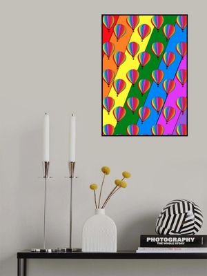 Rainbow Balloon Pattern
