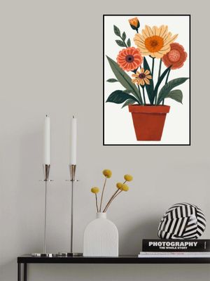 Potted Florals Colorful Flowers