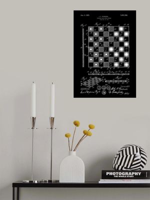 Checker and Chess Board Patent 1921