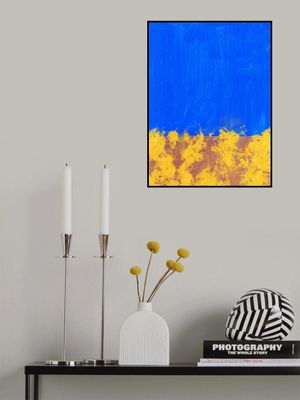 Blue And Yellow Brushstrokes