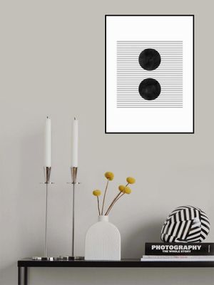 Two Black Circles On A White Background