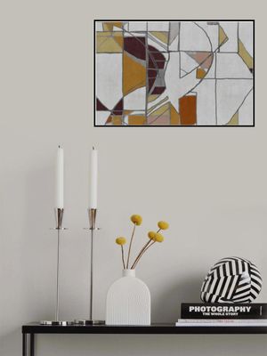 Abstract Geometric Forms in Warm Tones