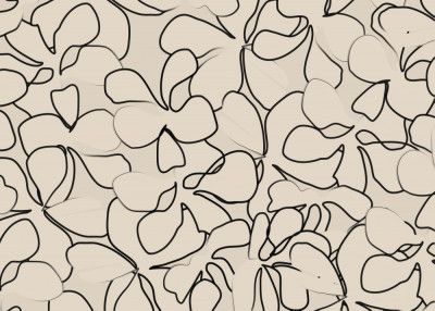 Elegant Floral Line Art On A Neutral Background