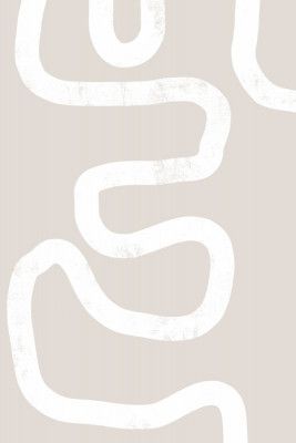 Fluid White Lines On A Beige Background