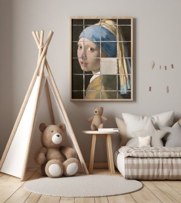 Girl With Pearl   the Bad Tiling Edition