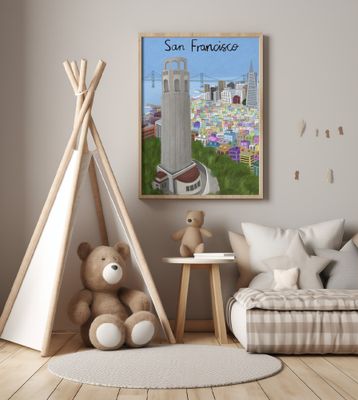 Coit Tower, San Francisco, USA by Artist Carla Daly