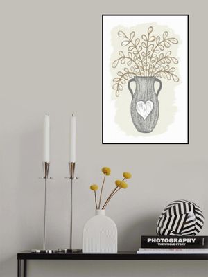 Rustic Vase With Delicate Foliage