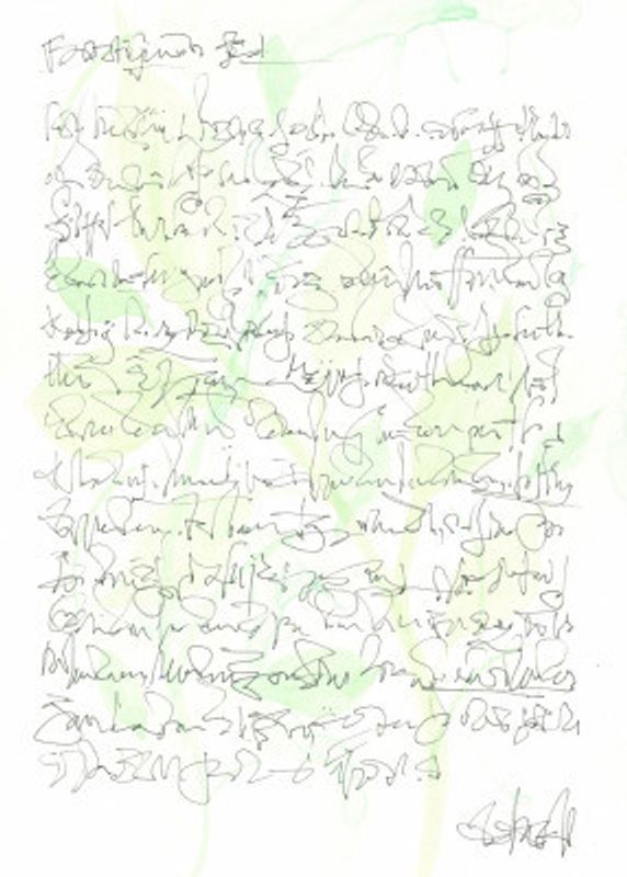Asemic writing Botany