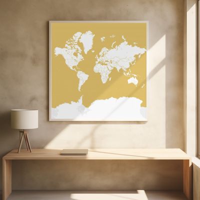 Andrew world map silhouette