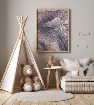 Dynamic Swirling Textures in Earthy Tones