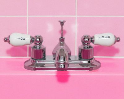 Retro Pink Sink Faucet