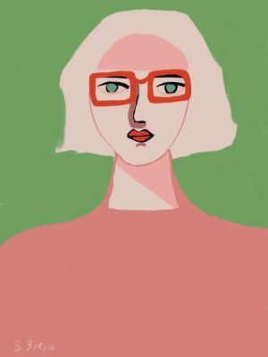 Lady with light hair