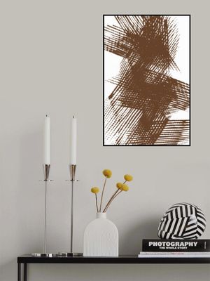 Abstract Brown Intersecting Lines