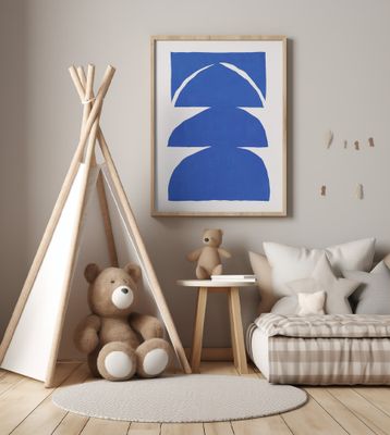 Geometric Shapes On A White Background