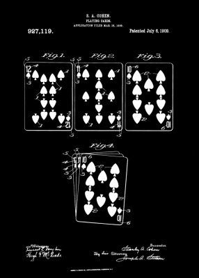 Playing Cards Patent 1909