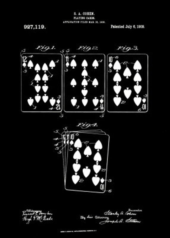 Playing Cards Patent 1909