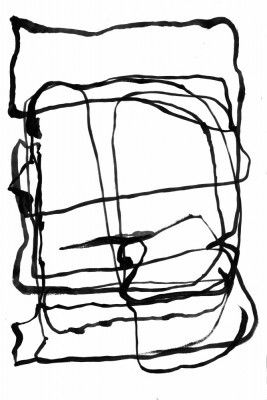 Whispering Willow Minimalist Ink Branch Art Print