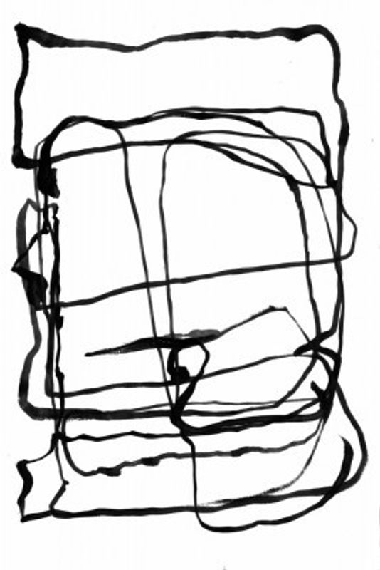 Whispering Willow Minimalist Ink Branch Art Print