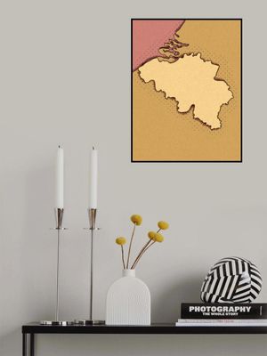 Vintage Map Of Belgium