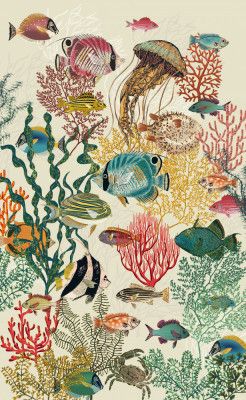 coral reef deep silence antique white II