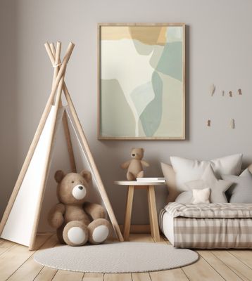 Abstract Shapes in Soft Neutral Tones