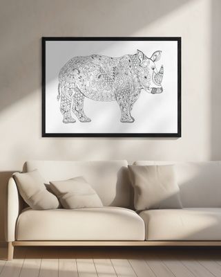 Floral Rhino Design