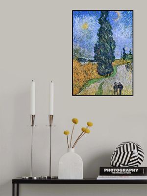 Vincent Van Gogh's Road With Cypress and Star 1890