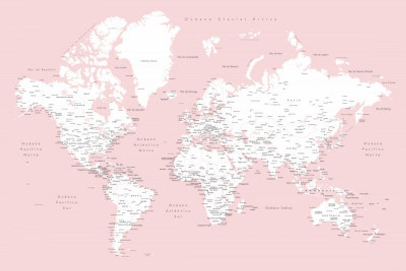 Leire world map in Spanish
