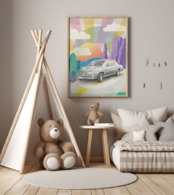 Vintage Car in the Desert