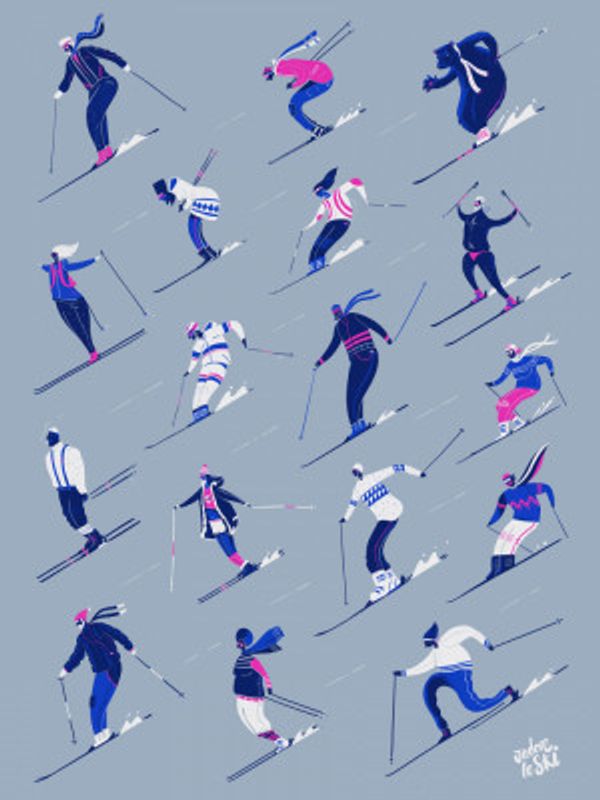 J'adore Le Ski Grey Version