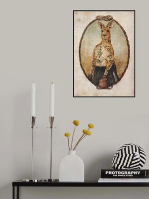 Tattooed Kangaroo In A Boxing Pose