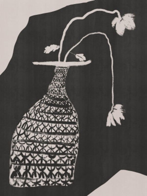 Monochrome Vase Still Life