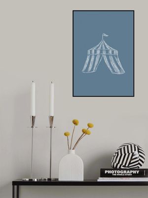 Circus Tent Vintage Blue