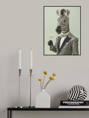 Zebra In Tuxedo Jacket