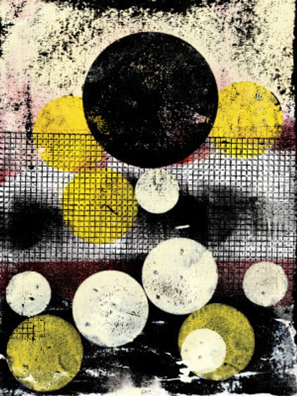 Abstract Artwork With Geometric Compositio