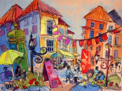 Vibrant Street Scene