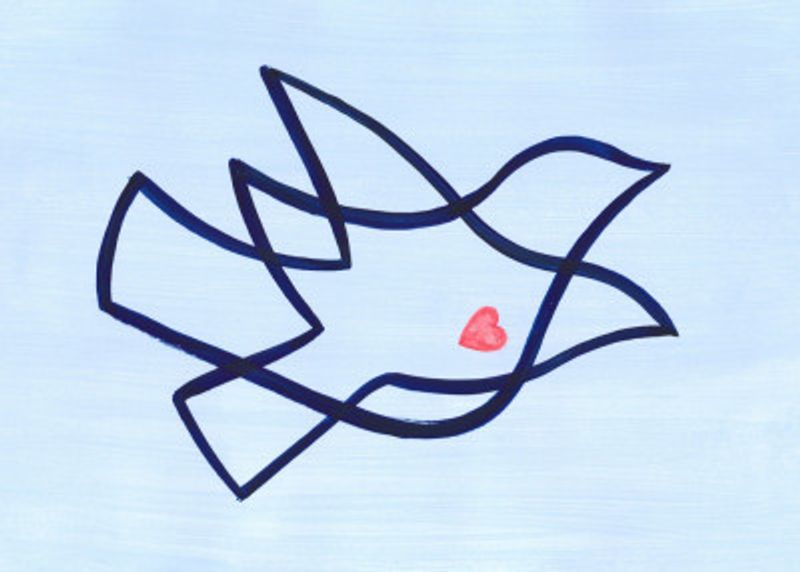 Two Doves One Heart