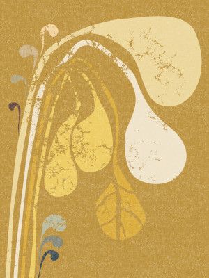 Abstract Paper Cut Composition Butter Yellow 4