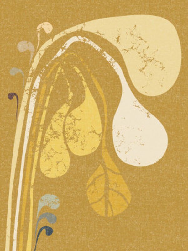 Abstract Paper Cut Composition Butter Yellow 4