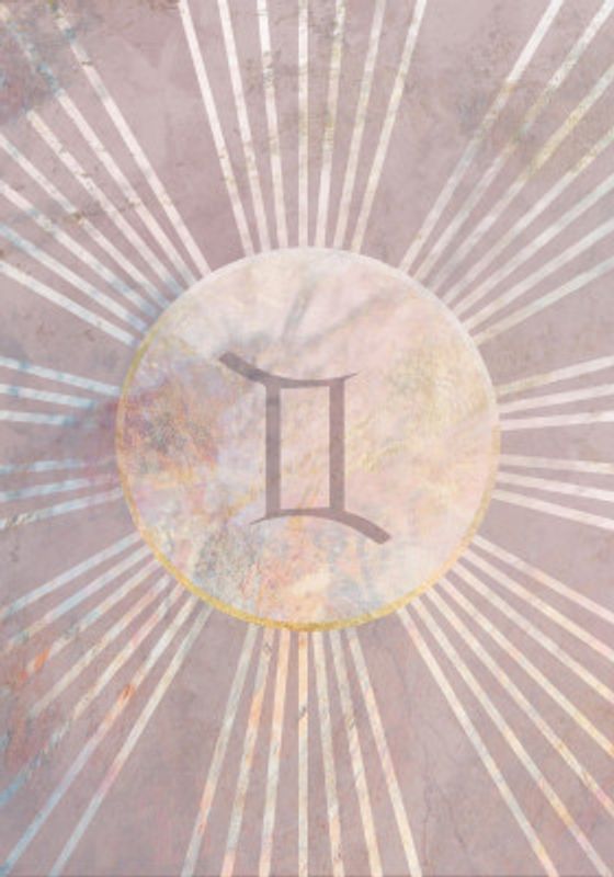 Gemini Boho Star Sign Sun