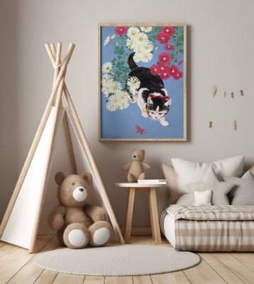 A Cat's Hunt for Butterflies