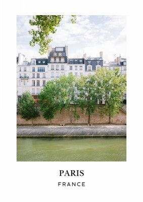 Seine Paris France Travel poster