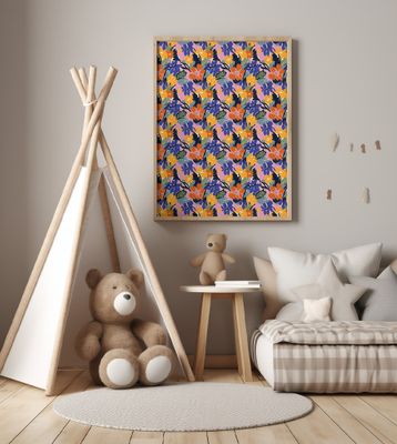 Vibrant Floral Tapestry