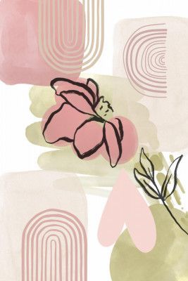 Botanical Pink Green 3