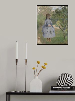 Girl With Dog By Claude Monet