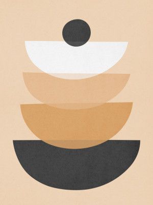 Organic Geometry Semicircles Pattern