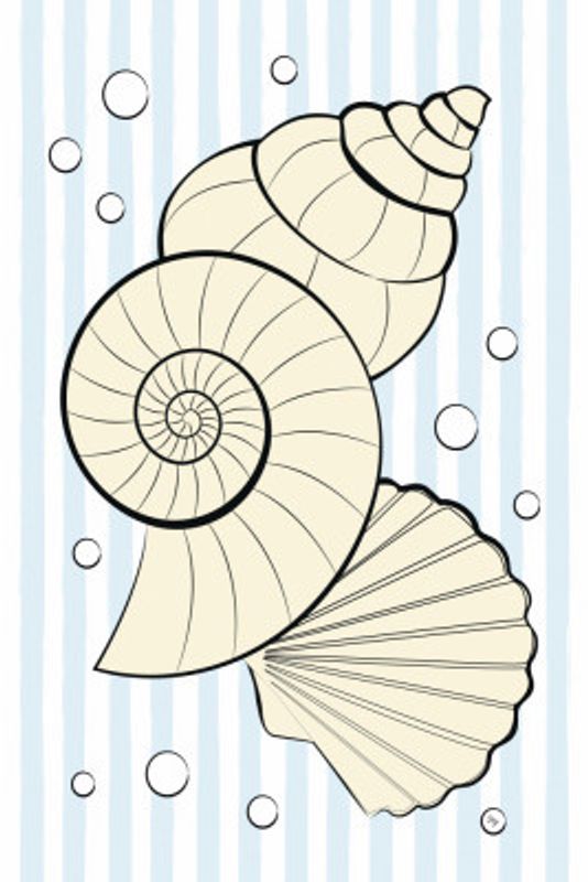 Minimalist Yellow Seashells