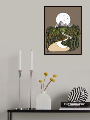 Mountain under the Moon